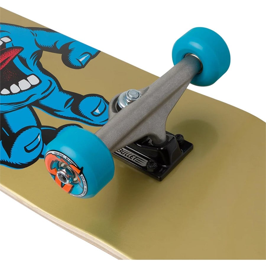 Evo Santa Cruz Skateboards Screaming Hand Fade Large 8.25 Skateboard Complete