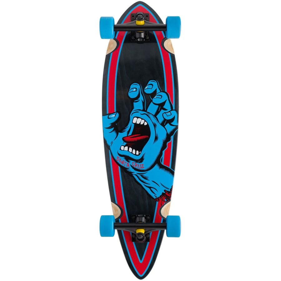 Evo Santa Cruz Skateboards Screaming Hand Pintail 9.2 Cruiser Complete