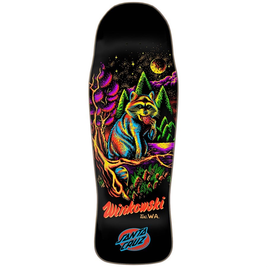 Evo Santa Cruz Skateboards Winkowski Trash Panda Pro Shaped 10.34 Skateboard Deck