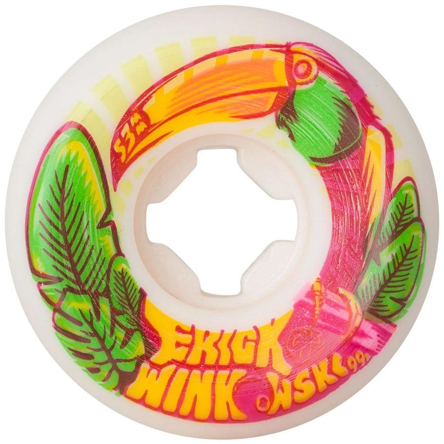 evo Santa Cruz Skateboards Winkowski Tropics Elite White Mini Combo 99a Skateboard Wheels