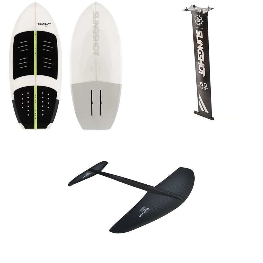 Evo Slingshot WF-1 V4 Foil Board + Phantasm Aluminum Mast + E866/710 V1 Lower Wing Foil Package