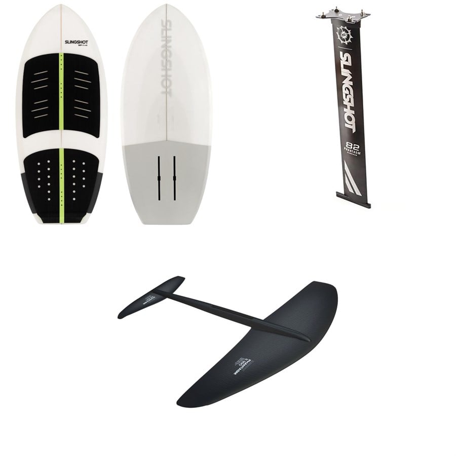 evo Slingshot WF-1 V4 Foil Board + Phantasm Aluminum Mast + E990/710 V1 Lower Wing Foil Package