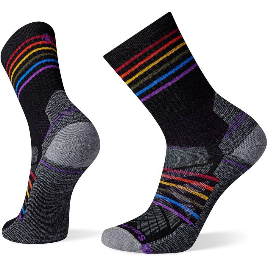 evo Smartwool Hike Light Cushion Pride Pattern Crew Socks - Unisex