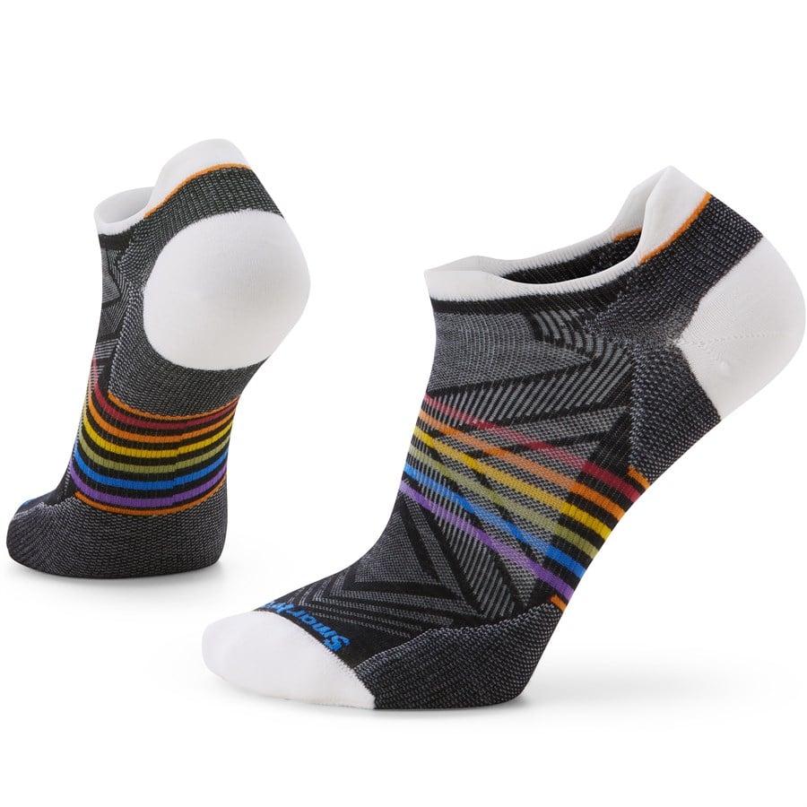 Evo Smartwool Run Zero Cushion Pride Rainbow Low Ankle Socks - Unisex