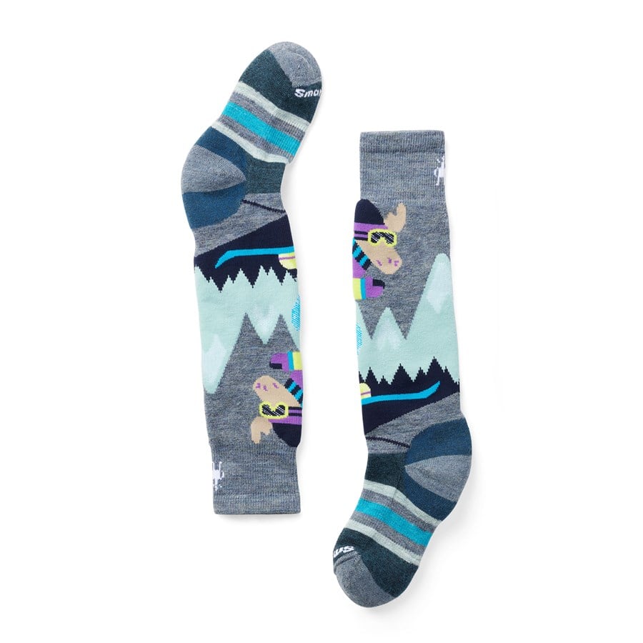 evo Smartwool Wintersport Full Cushion Mountain Moose OTC Socks - Kids'
