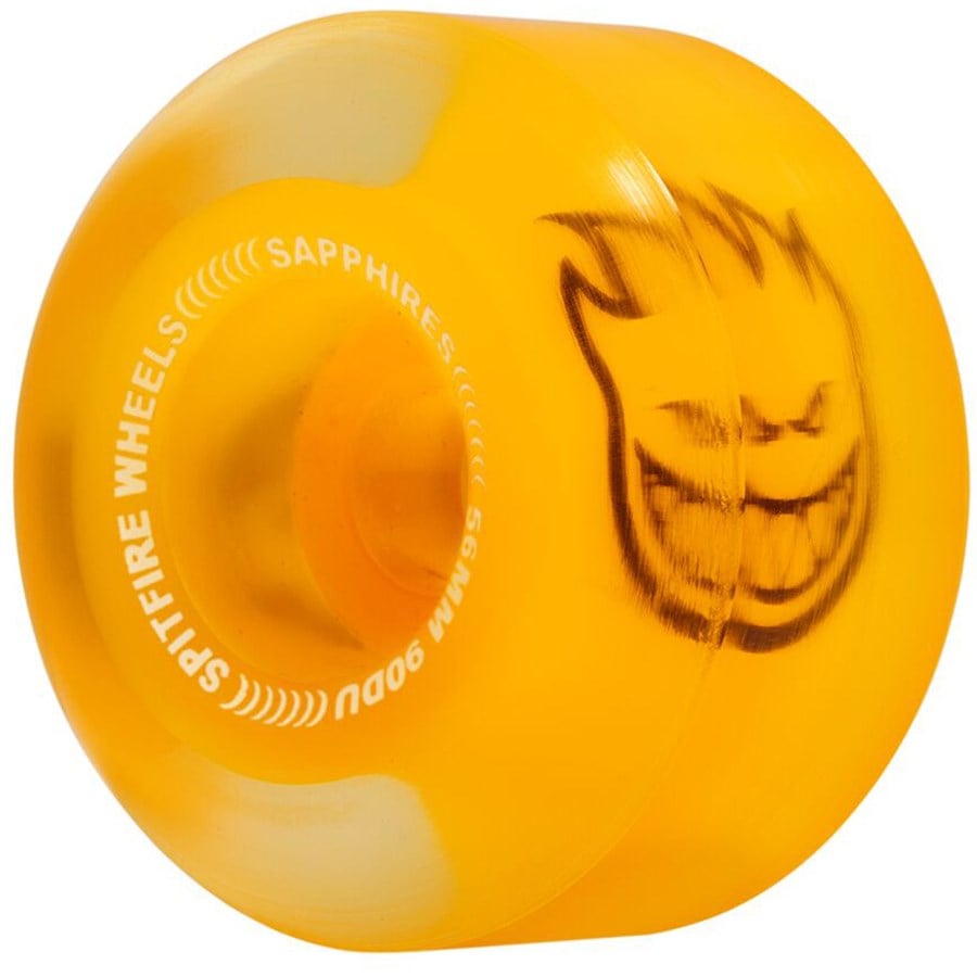 Evo Spitfire 90DU Conical Full Sapphires Neon Orange Skateboard Wheels