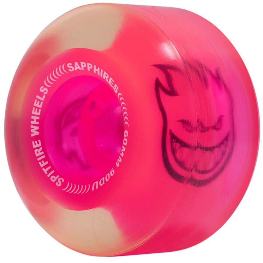 evo Spitfire 90DU Conical Full Sapphires Neon Pink Skateboard Wheels