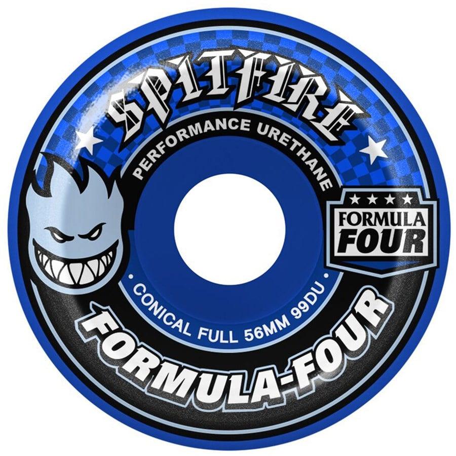evo Spitfire Formula Four 99d Conical Full Blue Skateboard Wheels