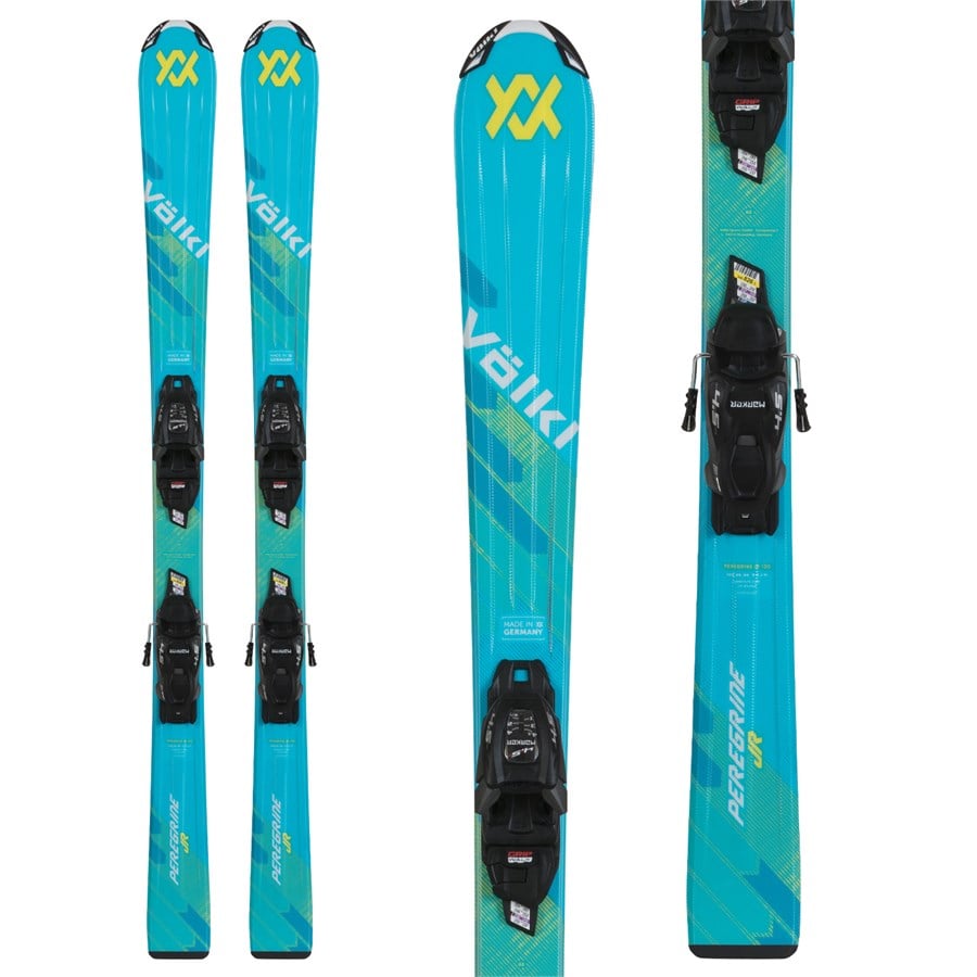 Evo Völkl Peregrine Jr Skis + VMotion 7.0 Jr Bindings - Kids' 2026