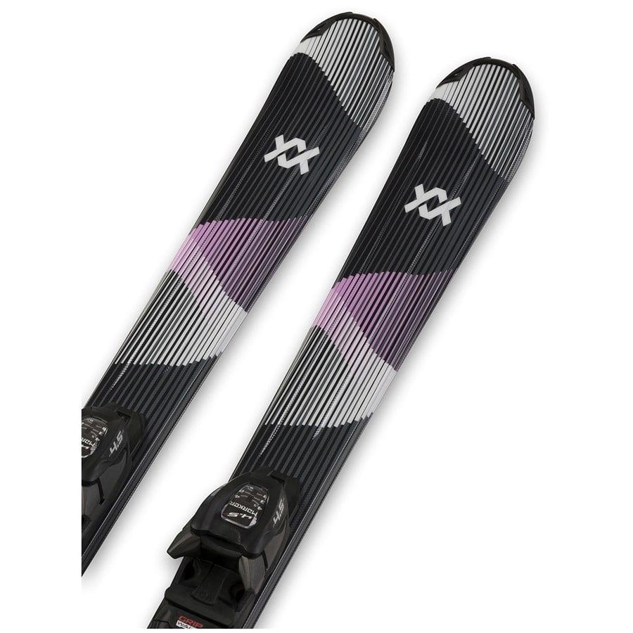 Evo Völkl Shine Jr Skis + VMotion 7.0 Jr Lady Bindings - Kids' 2026