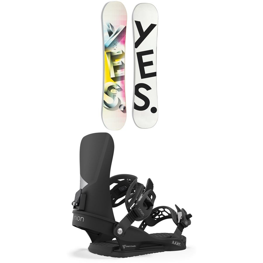 evo Yes. Basic Snowboard + Union Juliet Snowboard Bindings - Women's 2024