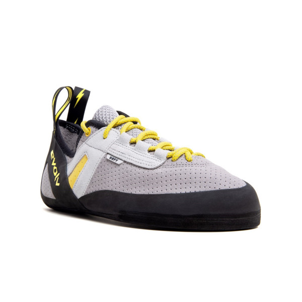 Evolv Defy Lace - 14 15 16 Climbing Shoes All-Around Fog Gray / Banana_0550