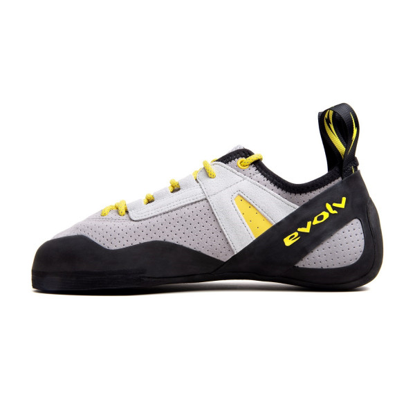 Evolv Defy Lace - 14 15 16 Climbing Shoes All-Around Fog Gray / Banana_0550