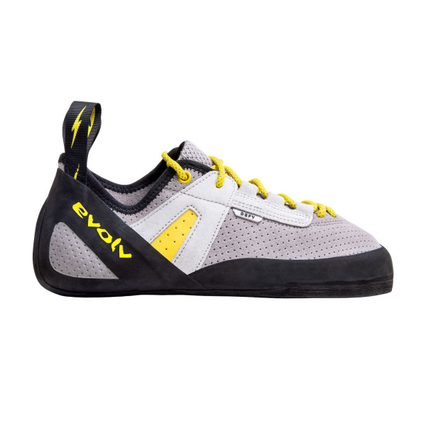 evolv Defy Lace Climbing Shoes All-Around Fog gray / banana_0550