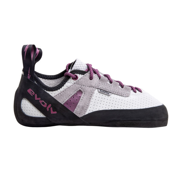 evolv Elektra Lace Low Volume Climbing Shoes All-Around Silk white / grape_6220
