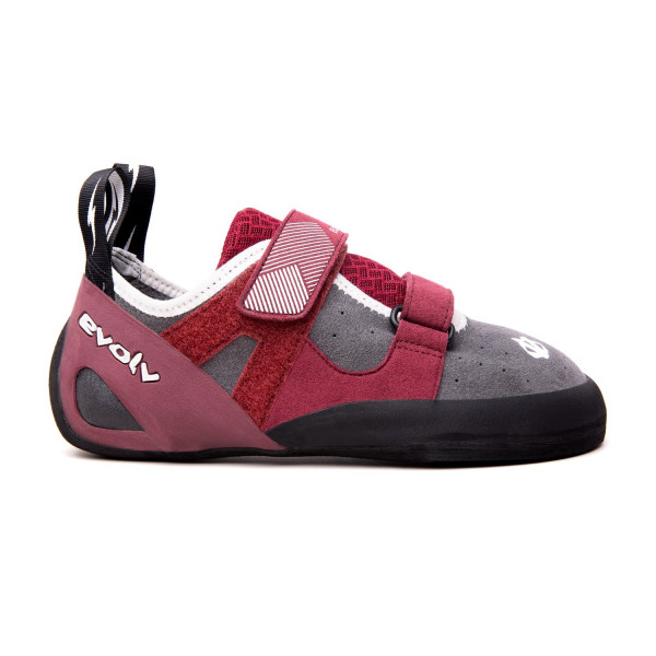 evolv ELEKTRA® Climbing Shoes All-Around Grey / merlot_0300