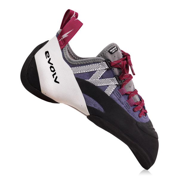 evolv Shaman Lace Low Volume Climbing Shoes Evo Lab Beet red / slate_7438
