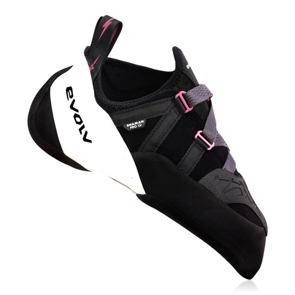 evolv Shaman Pro Low Volume Climbing Shoes Evo Lab Black / beet red_1000