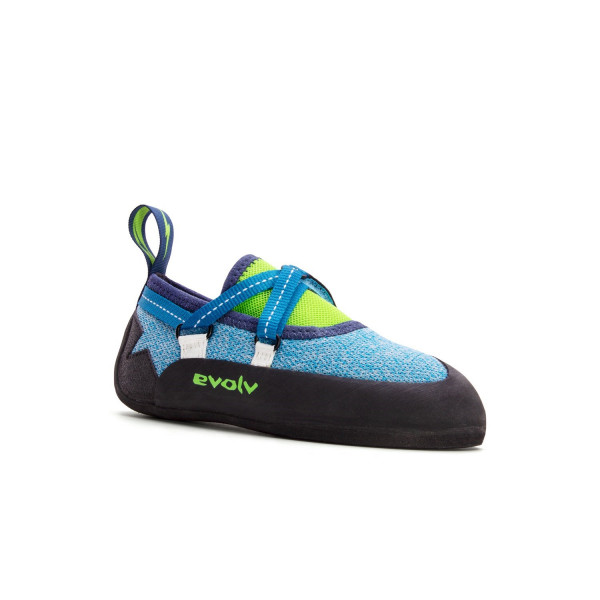 Evolv Venga Youth Climbing Shoes Climbing Shoes Kids Blue/neon Lime_3300