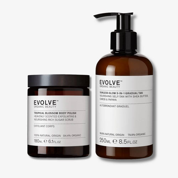 evolve organic beauty Sunless Smoothing Bundle