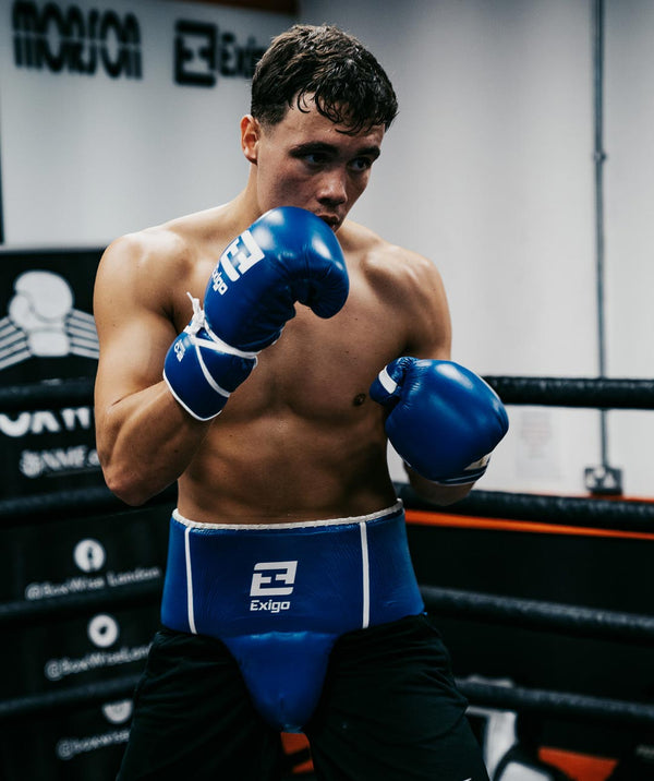 Exit Exigo® C4 Classic Leather Abdominal Guard - Blue/White