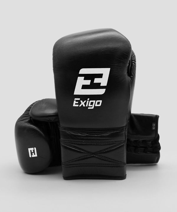 exit Exigo® S2 Stealth Leather Sparring Gloves - Lace