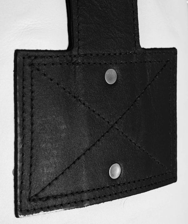 Exit Exigo® Super Pro 4ft 40kg Leather Punch Bag - Black/White