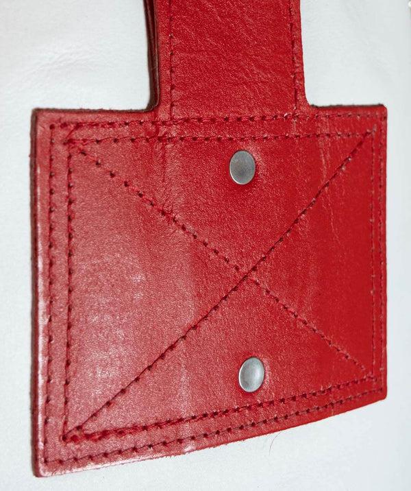 Exit Exigo® Super Pro 4ft 40kg Leather Punch Bag - Red/White