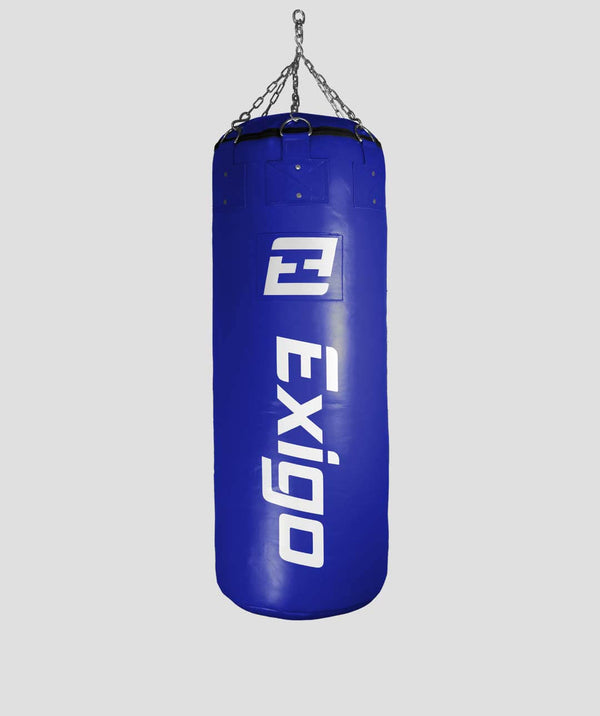 exit Exigo® Super Pro 4ft 60kg Jumbo Leather Punch Bag - Blue