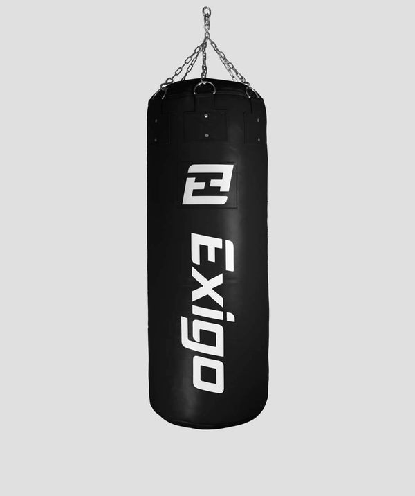 exit Exigo® Super Pro 4ft 60kg Jumbo Leather Punch Bag - Black