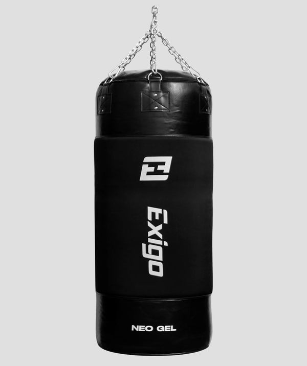 exit Exigo® Super Pro 5ft 125kg Neo Gel Leather Punch Bag - Black