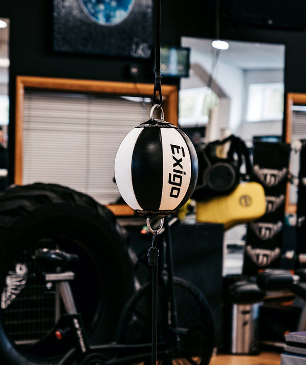 Exit Exigo® Super Pro Leather Double End Ball - Black/White