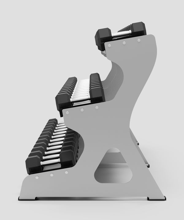 Exit Exigo® 3m 3-Tier Dumbbell Rack