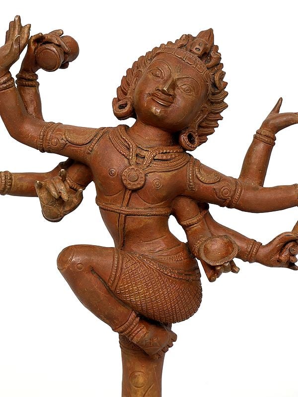 Exotic India 12" Shiva Gaja Samhara Murthy | Bronze Statue 
