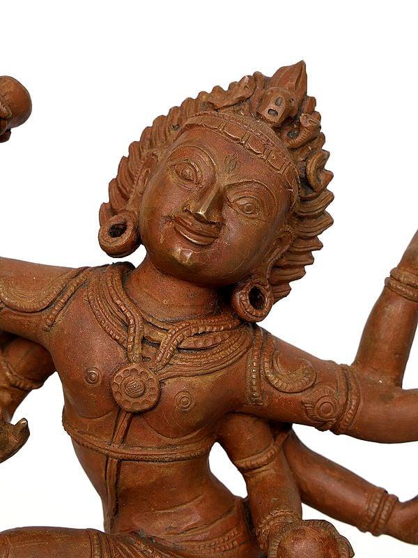 Exotic India 12" Shiva Gaja Samhara Murthy | Bronze Statue 