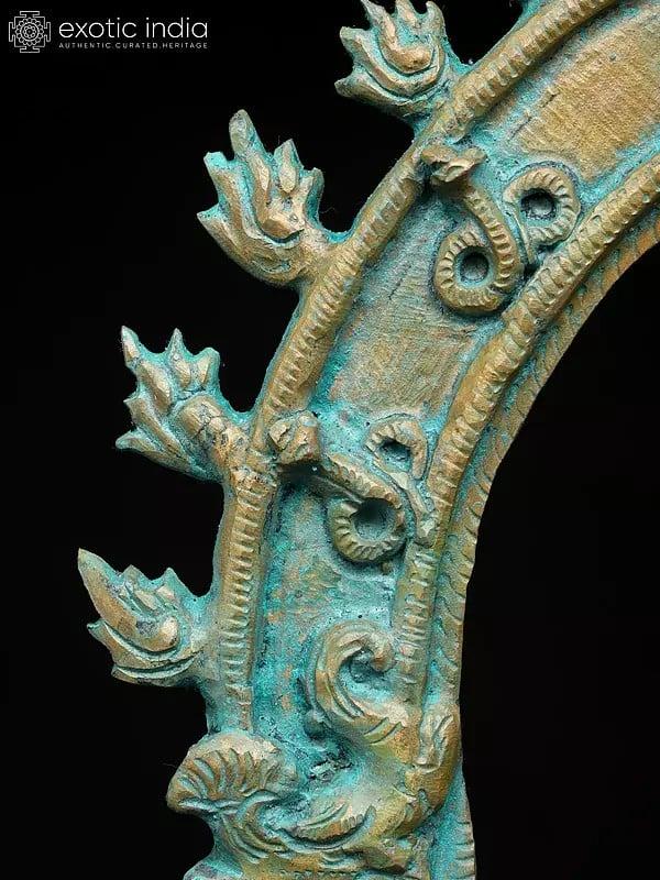Exotic India 13" Goddess Kali | Madhuchista Vidhana (Lost-Wax) | Panchaloha Bronze From Swamimalai 