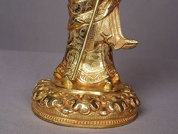 Exotic India 13" Standing Guru Padmasambhava Idol From Nepal 