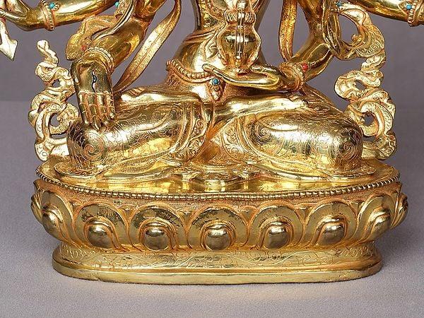 Exotic India 13" Tibetan Namagyalma Statue From Nepal 