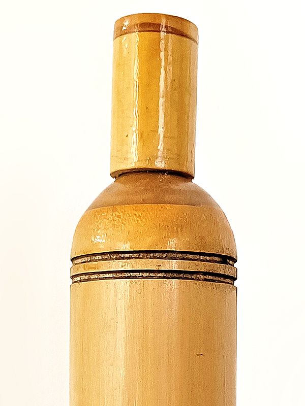 Exotic India 14" Bamboo Handmade Water Bottle - 750 Ml | Kitchen And Dining Utensils