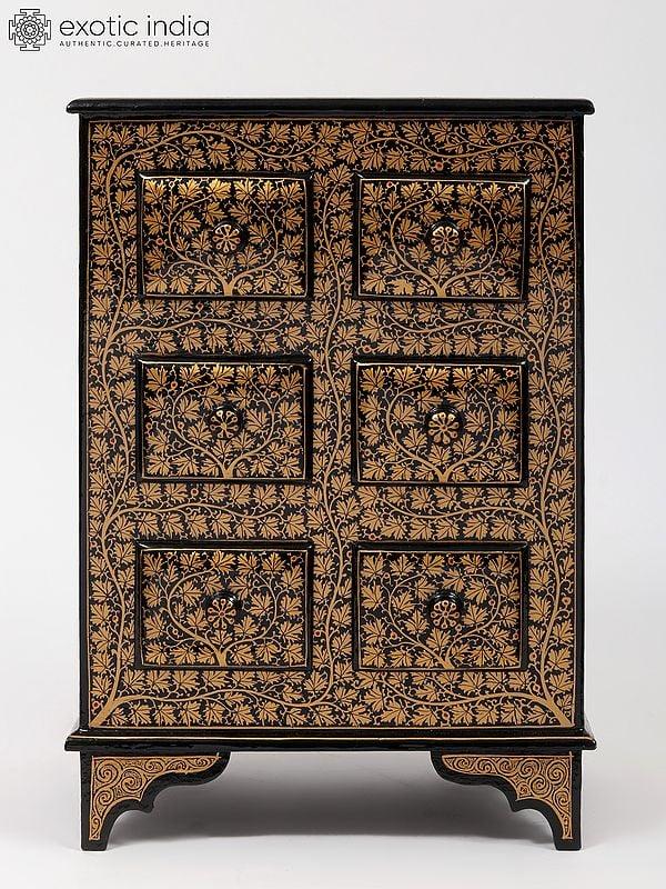 exotic india 14" Hand-Painted Chest of Drawers | From Kashmir 