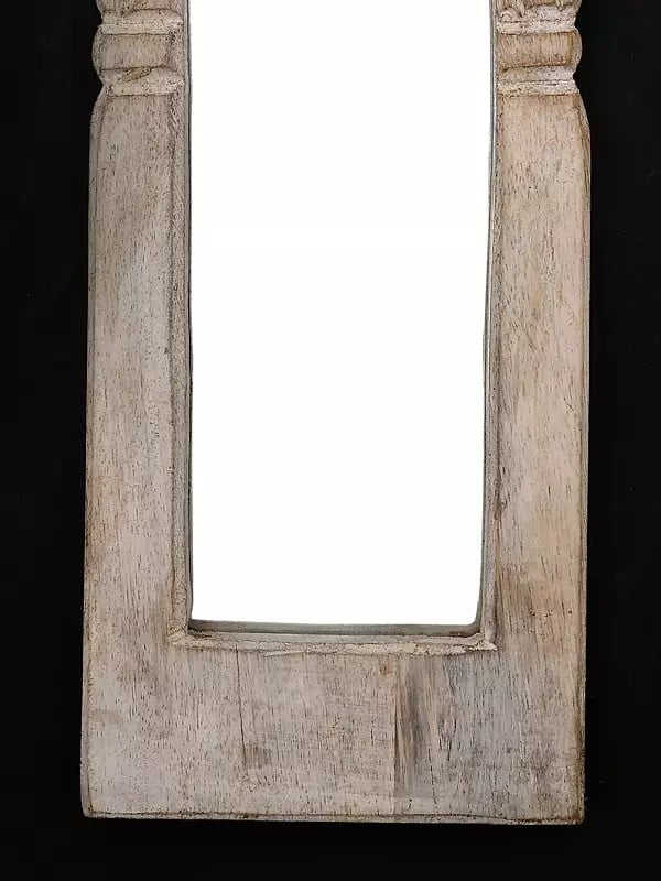 Exotic India 14" Vintage Design Wall Hanging Mirror | Home Decor 
