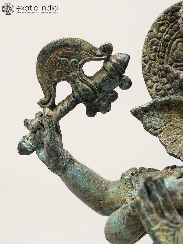 Exotic India 15" Lord Ganesha The Archer | Balinese Brass Statue 
