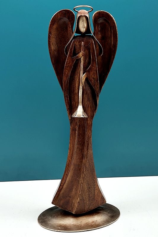 exotic india 19" Angel with Musical Instruments | Handmade 