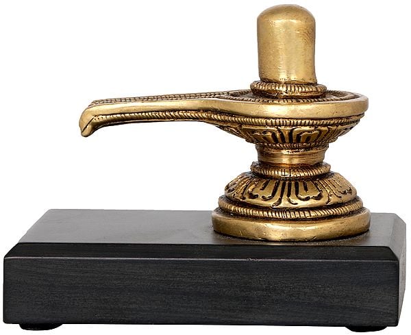 Exotic India 2" Shiva Linga For Car Dashboard | Handcrafted In India 