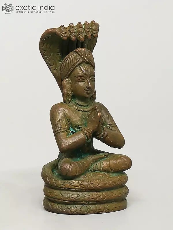 Exotic India 2" Small Swami Manavala Mahamuni | Madhuchista Vidhana (Lost-Wax) | Panchaloha Bronze From Swamimalai 