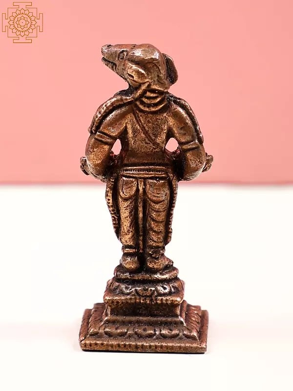 Exotic India 2" Small Varaha Avatar Of Lord Vishnu | Handmade 
