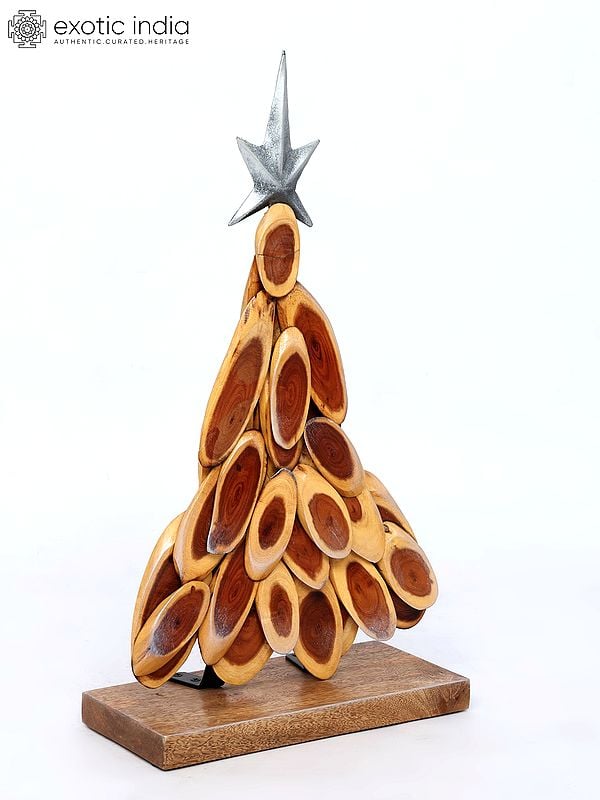 Exotic India 20" Designer Christmas Tree Table Decor | Home Decor 