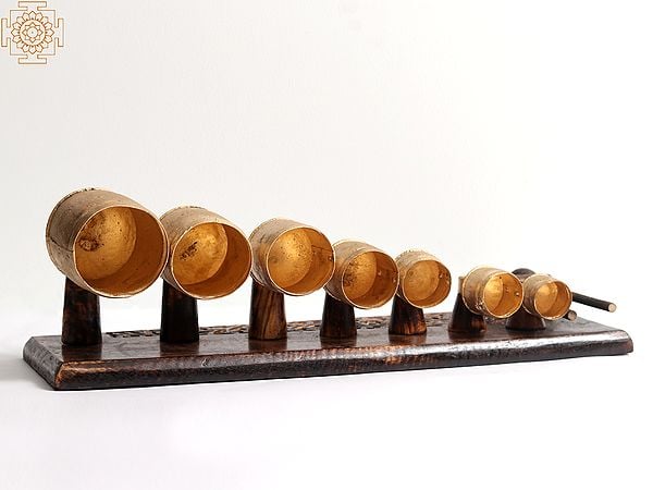 Exotic India 20" Noah Symphony Bells (Khadki) | Indian Musical Instrument 
