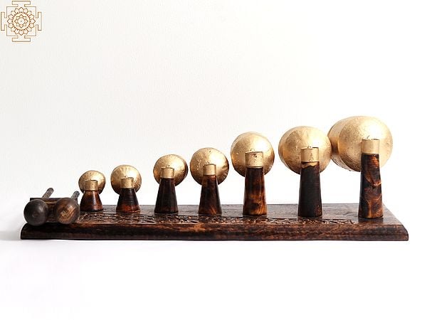 Exotic India 20" Noah Symphony Bells (Khadki) | Indian Musical Instrument 