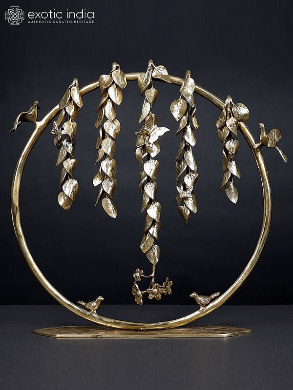 exotic india 22" Decorative Showpiece with Birds and Butterflies | Home Decor Gifts 